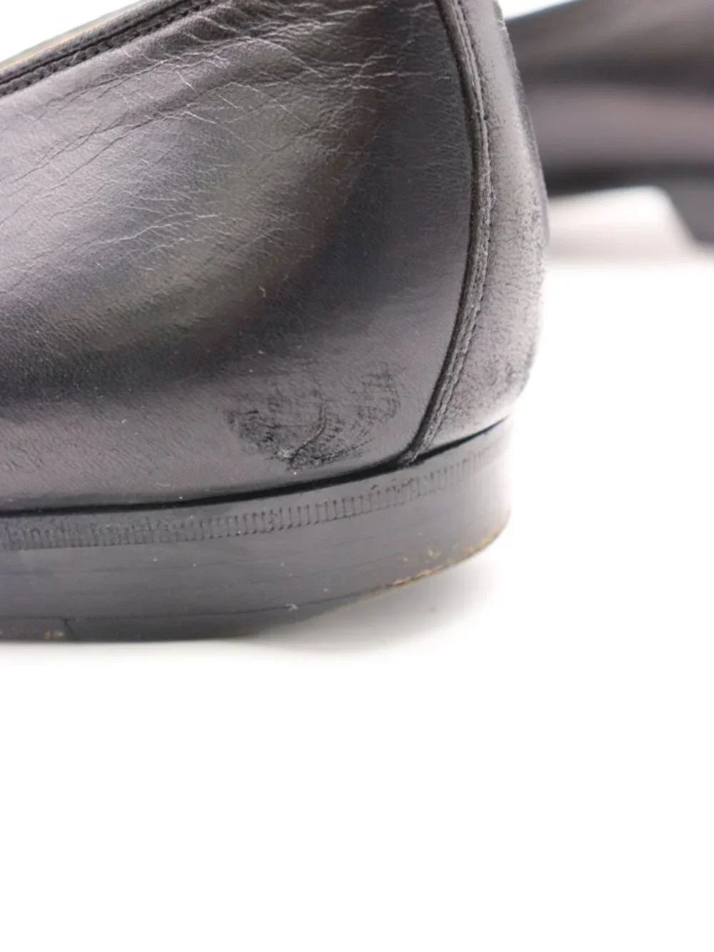 Bragano by Cole Haan Venetian Loafers Men's 10.5 Black Leather Made in Italy